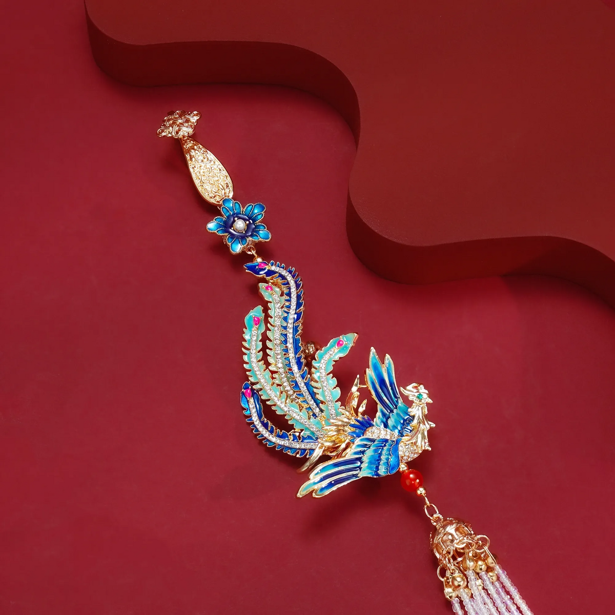 Phoenix Arrival Brooch detail view