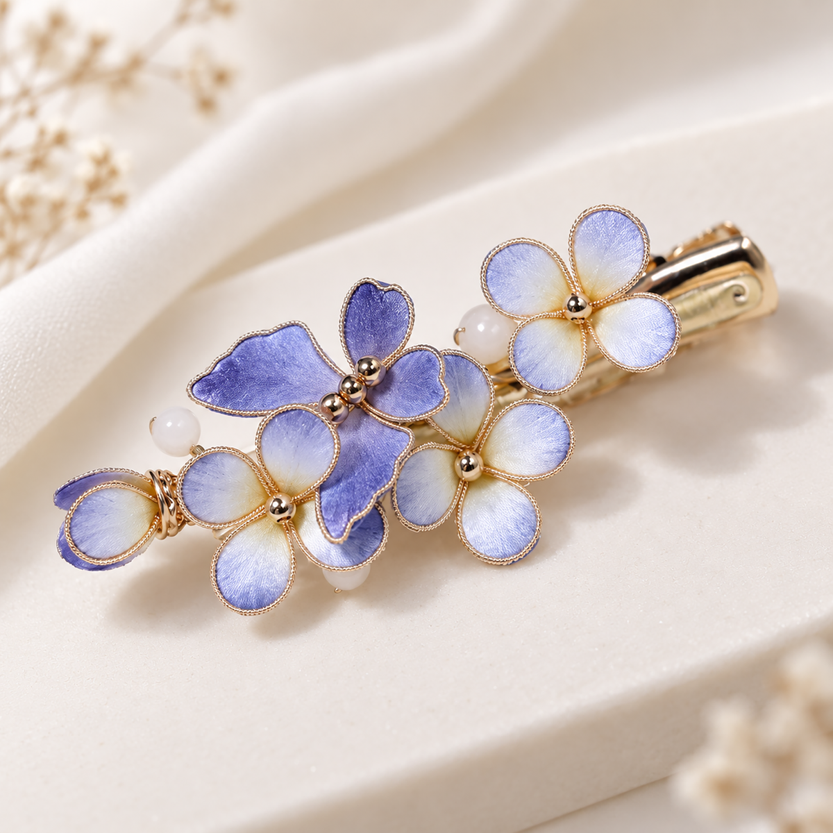 Blue Butterfly Blossom Ronghua hair clip product detail