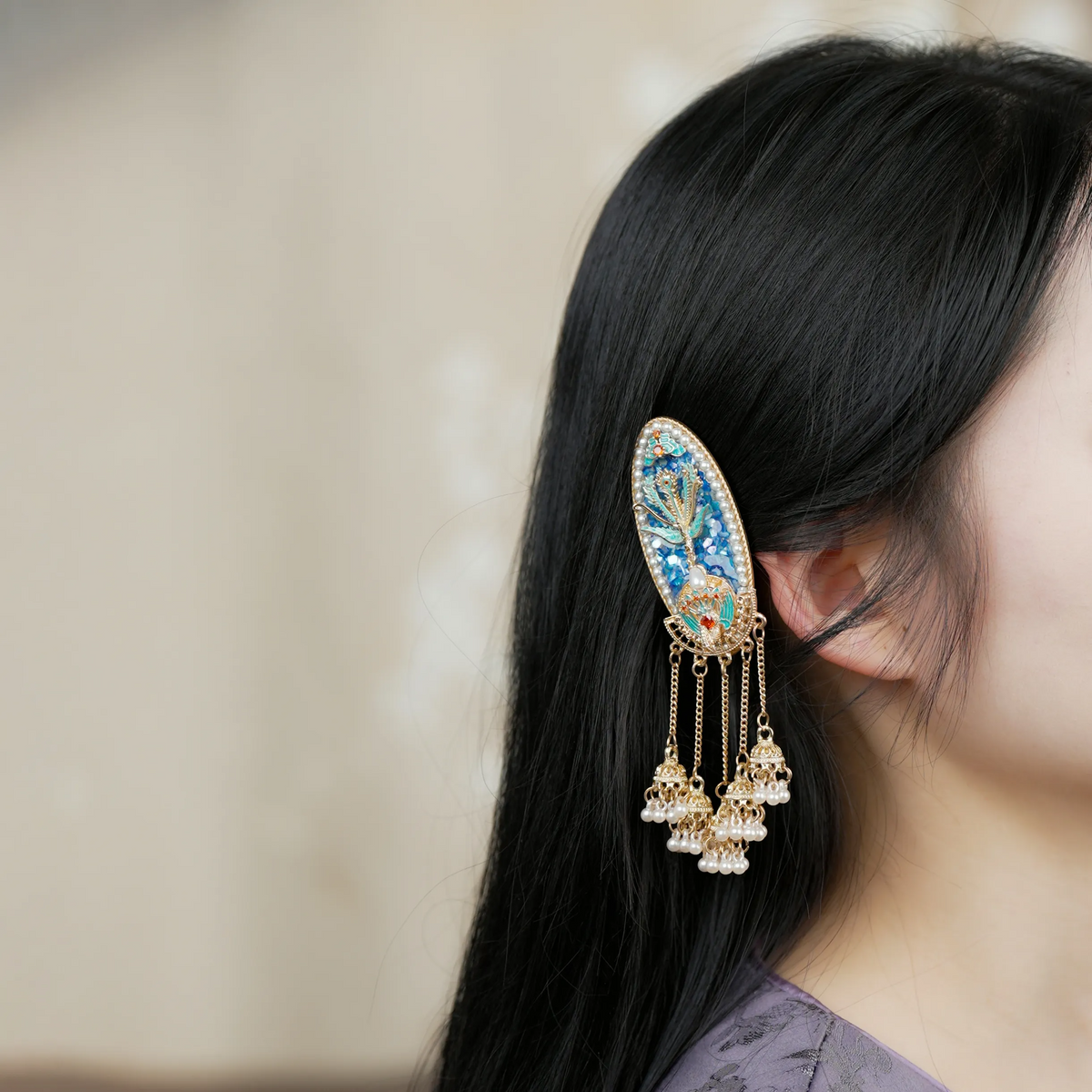 Phoenix Arrival Hair Clip front view